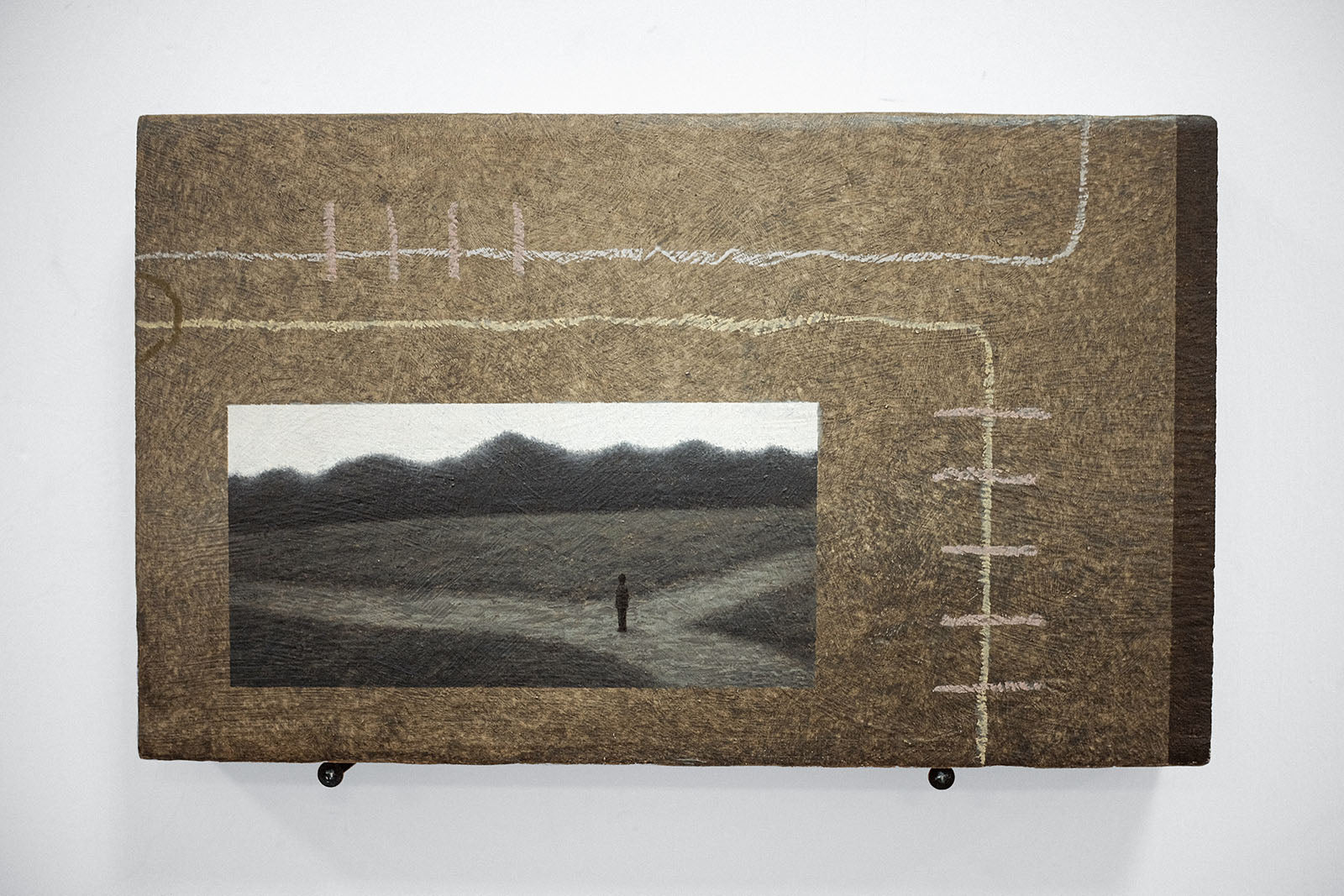 NG CHUN HO - Original Oil Painting - Road - Size 30cm * 18.5cm