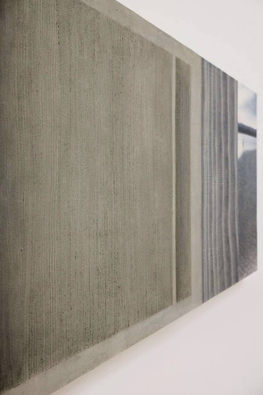 NG CHUN HO - Original Oil Painting - Wave and Sand - Size 90cm * 40cm