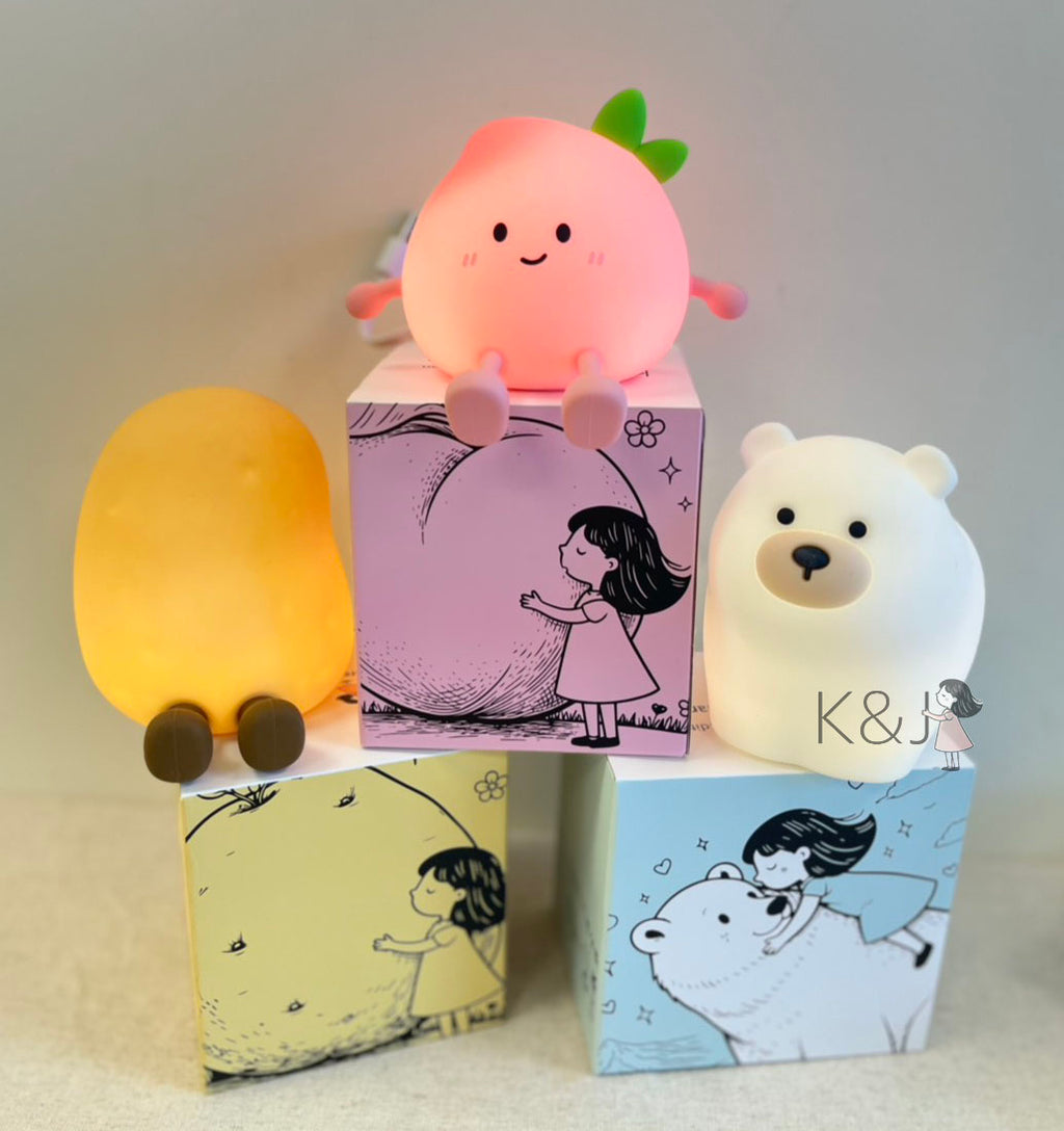 K&J Creative Sensor-Activated Interactive Light ** White Bear **