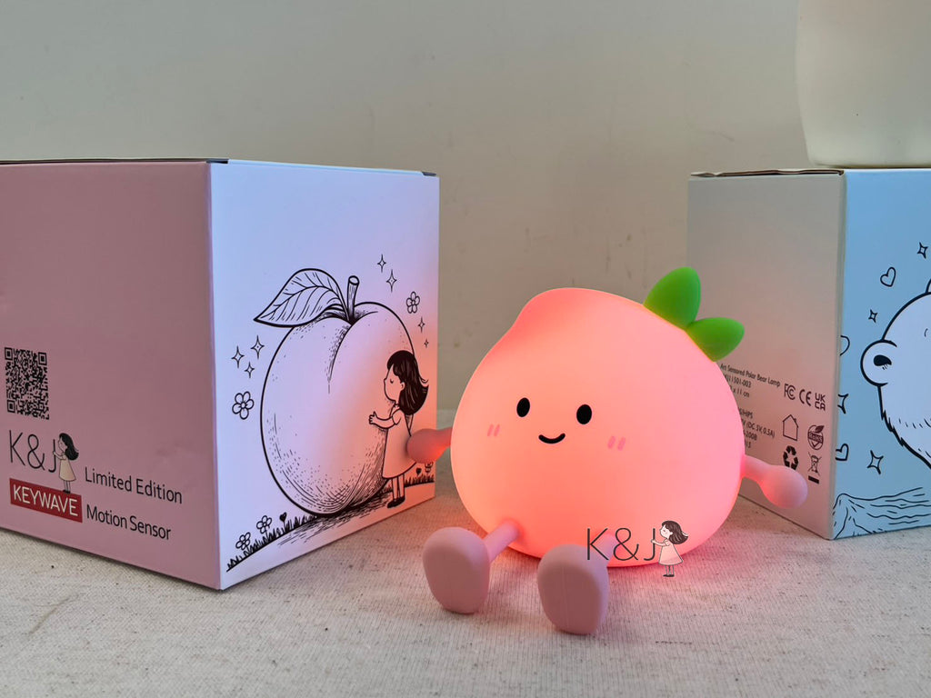 K&J Creative Sensor-Activated Interactive Light ** Cute Peach **