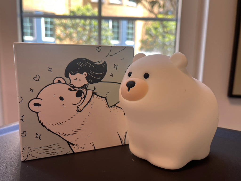 K&J Creative Sensor-Activated Interactive Light ** White Bear **