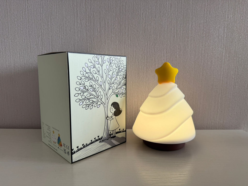 K&amp;J 色変化キーウェーブ搭載 - モーションセンサー搭載ナイトライト | 1分自動オフ機能搭載 描画式ツリーランプ