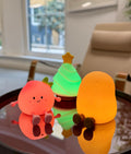 K&J Creative Sensor-Activated Interactive Light **X’mas Tree, Peach and Potato Bundle**